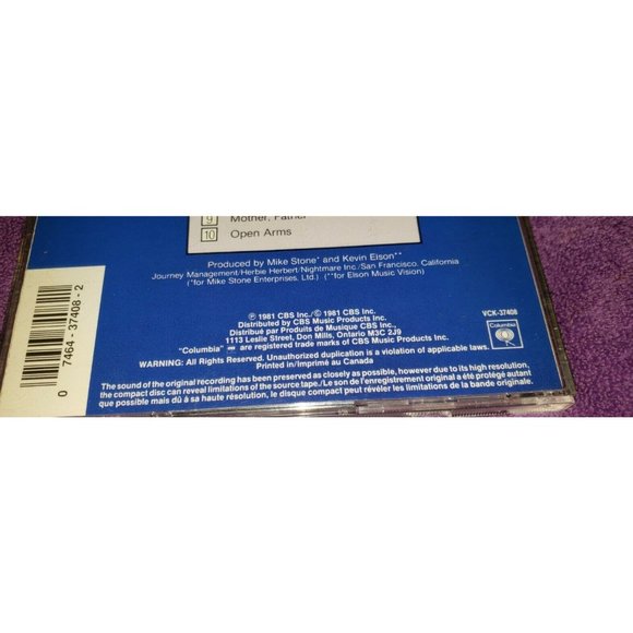 JOURNEY cd ESCAPE steve perry neal schon VCK-37408 canada - Picture 4 of 10